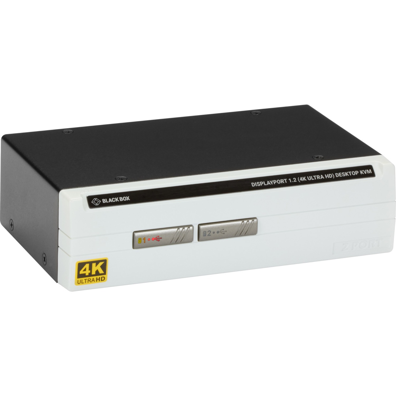Black Box 4K60 DisplayPort Single-Head KVM Switch - 2-Port