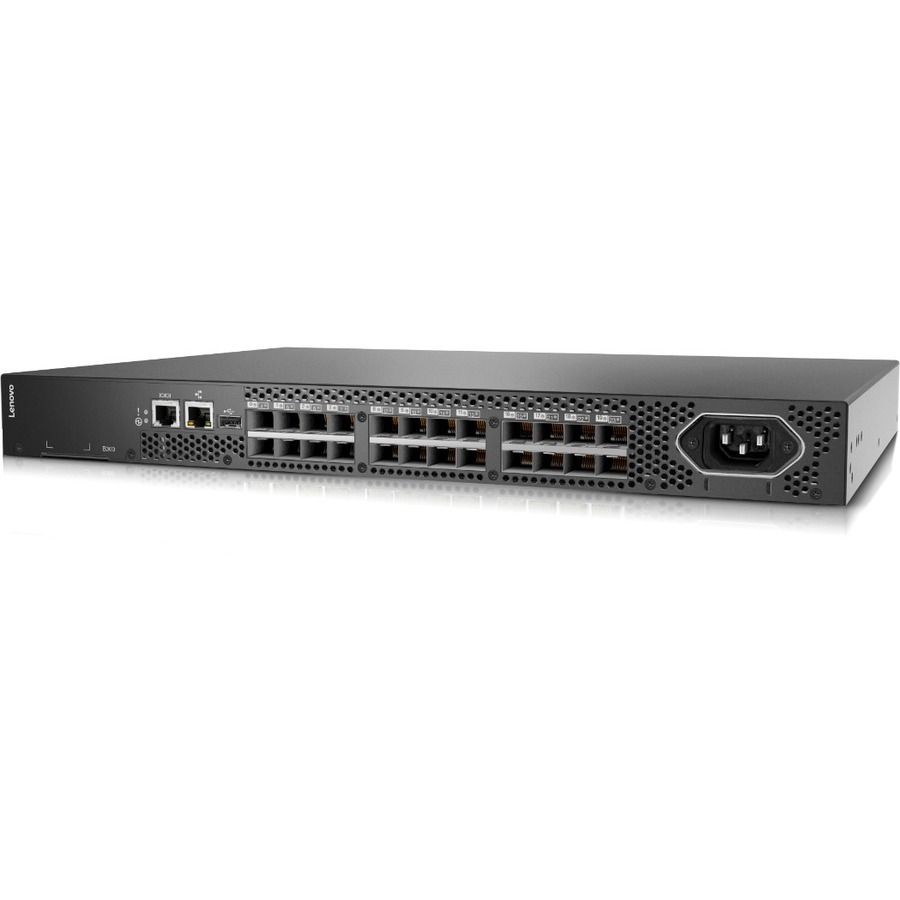 Lenovo B300 FC San - Switch - Beheerd - 8 X 8Gb Glasvezelkanaal SFP+ - Desktop, Rack-Uitvoering