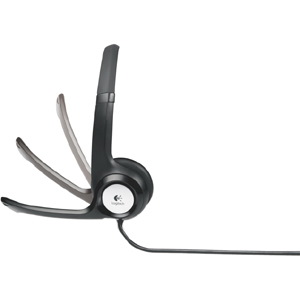 Logitech H390 Wired Over-the-head Stereo Headset - Black/Silver