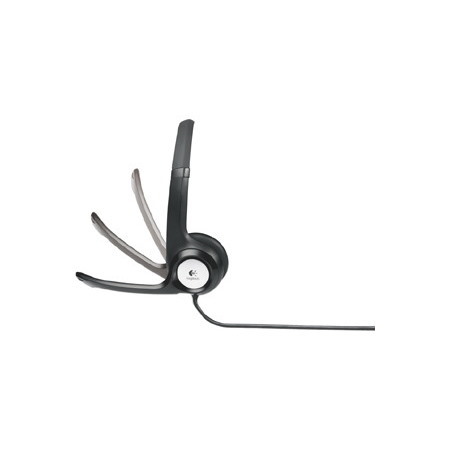 Logitech H390 Wired Over-the-head Stereo Headset - Black/Silver