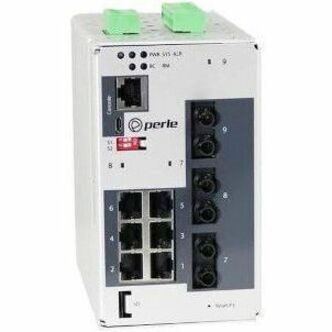 Perle IDS-409F IDS-409F3-T2MD2-SD20-XT 9 Ports Manageable Ethernet Switch - Gigabit Ethernet, Fast Ethernet - 10/100/1000Base-T, 100Base-FX, 100Base-LX
