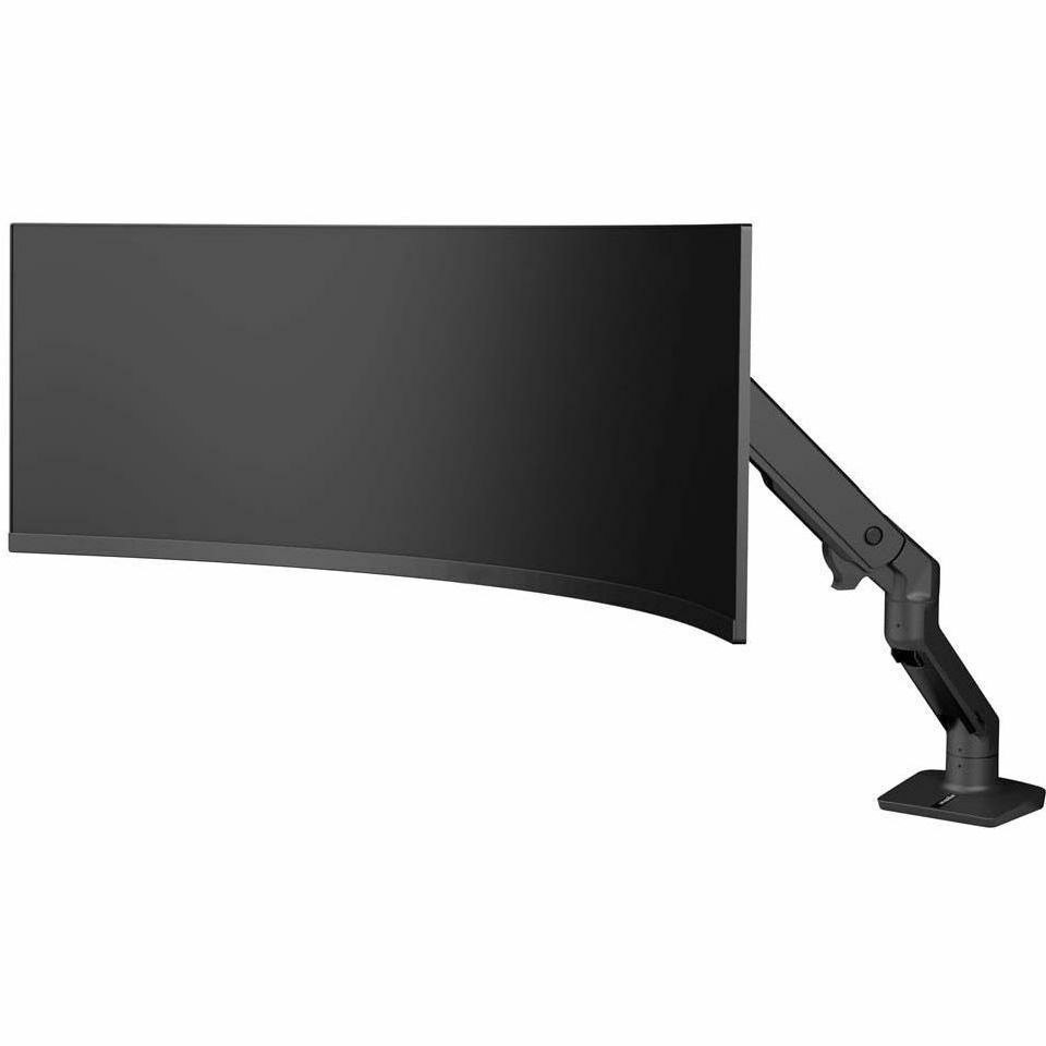 Ergotron Mounting Arm for Monitor, Curved Screen Display - Black