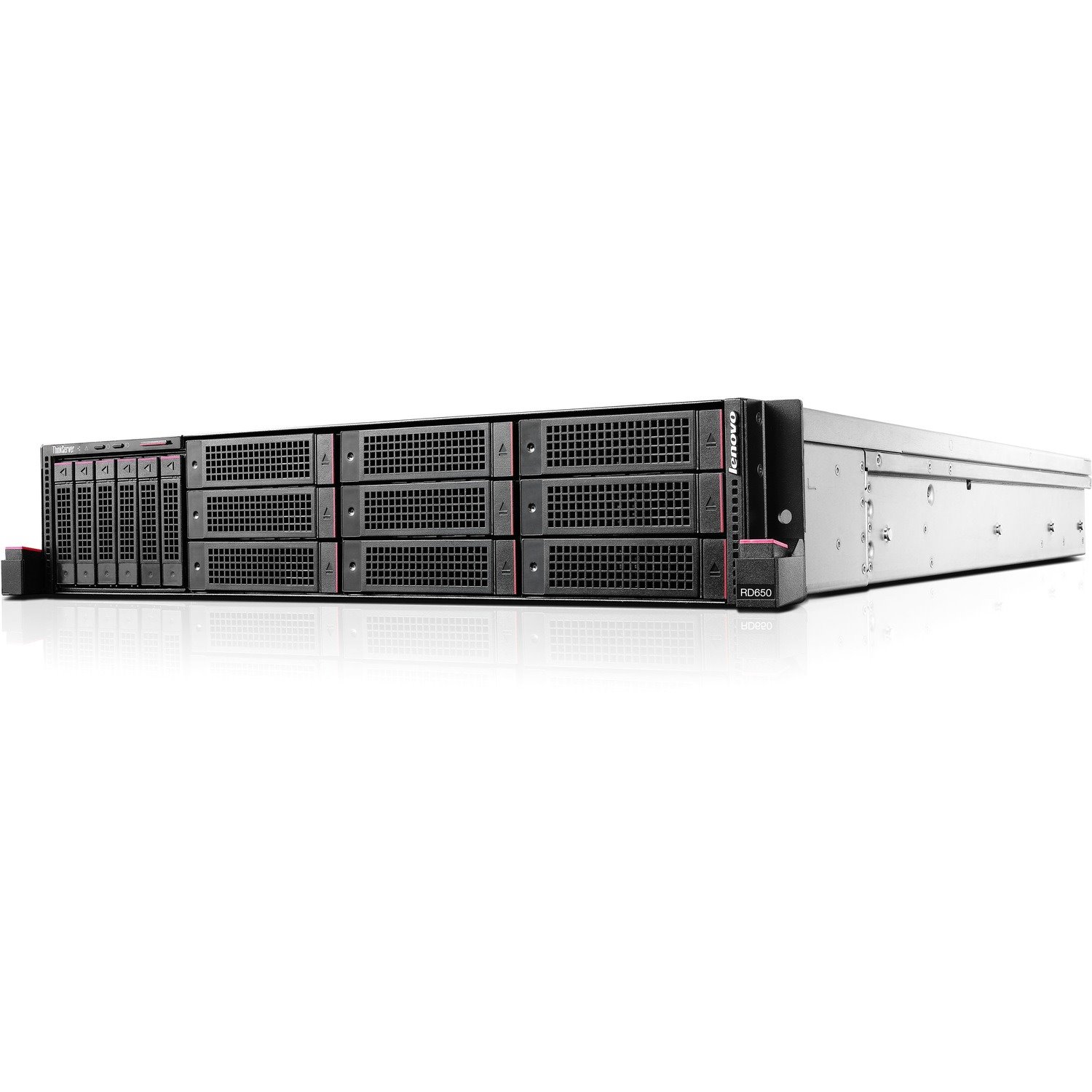 Lenovo ThinkServer RD650 70D4000FUX 2U Rack Server - 1 Xeon E5-2690 v3 2.60 GHz - 8 GB RAM - 12Gb/s SAS Controller