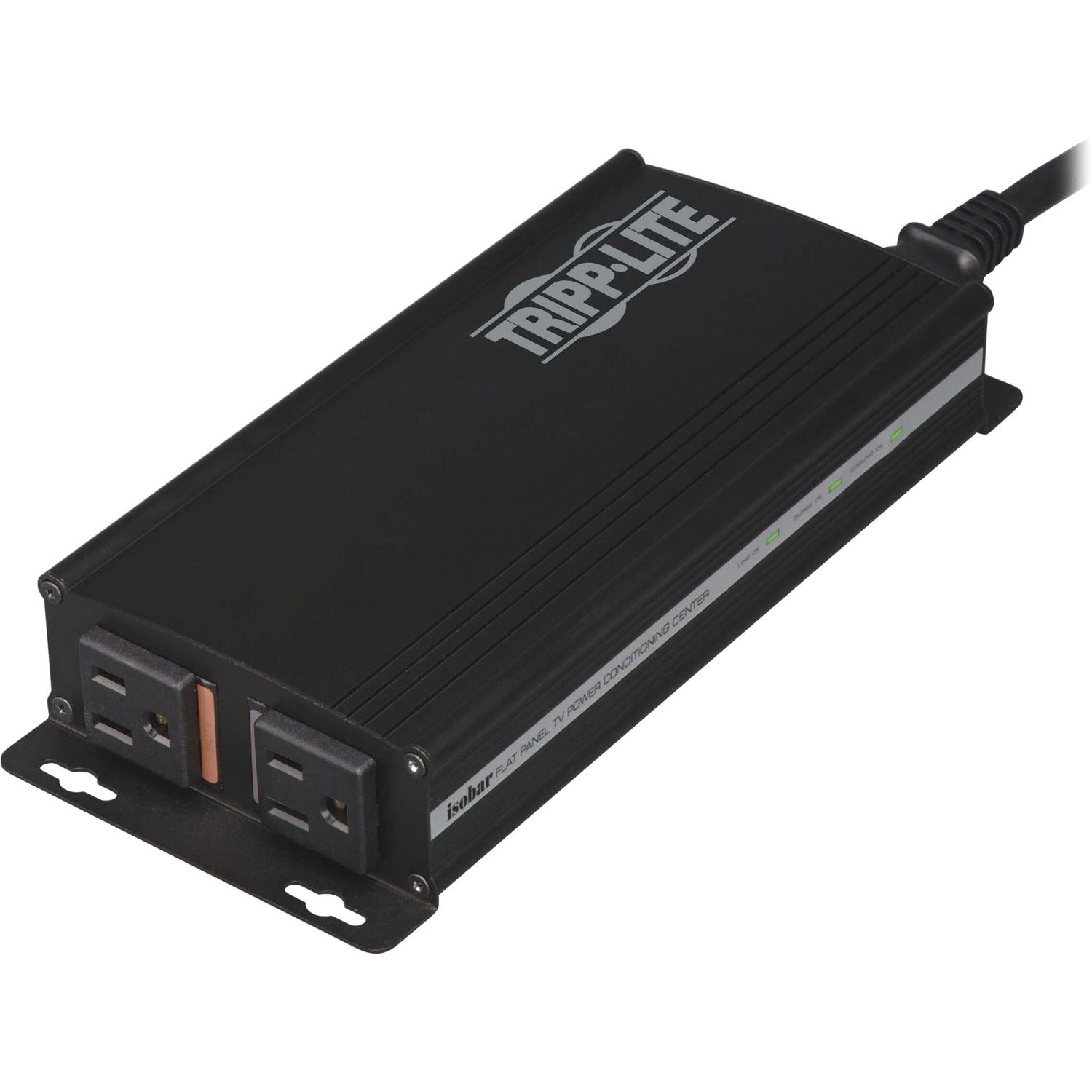 Tripp Lite by Eaton Isobar 2-Outlet Surge Protector Low-Profile Professional Audio/Video Power Conditioning Center, 10 ft. and 18 in. Cords, 5100 Joules