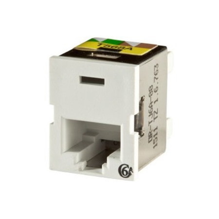 Ortronics Clarity Cat6a TracJack,T568A/B,8 pos, White 180 Degree