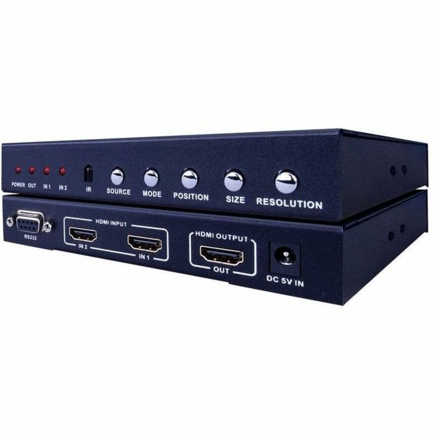 Vanco Evolution 2×1 HDMI Switch with Multiview and PIP