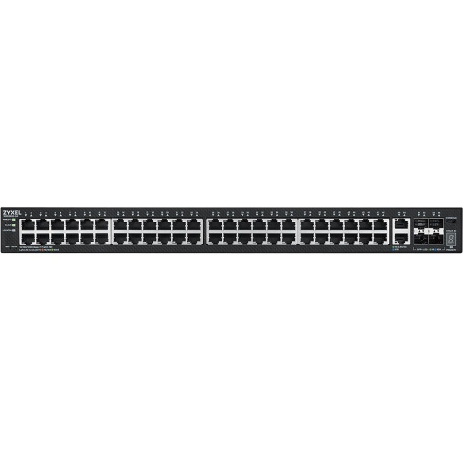 ZYXEL XGS2220 XGS2220-54 50 Poorten Beheer mogelijk L3 switch - Gigabit Ethernet, 10Gigabit Ethernet - 100/1000Base-T, 10GBase-X, 10GBase-T
