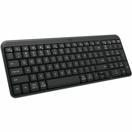 Logitech K250 Bluetooth Keyboard with Numpad, Easy Connectivity, Compact Wireless Keyboard made with Recycled Plastic, Spill-Resistant, comfortable Keys (Graphite)