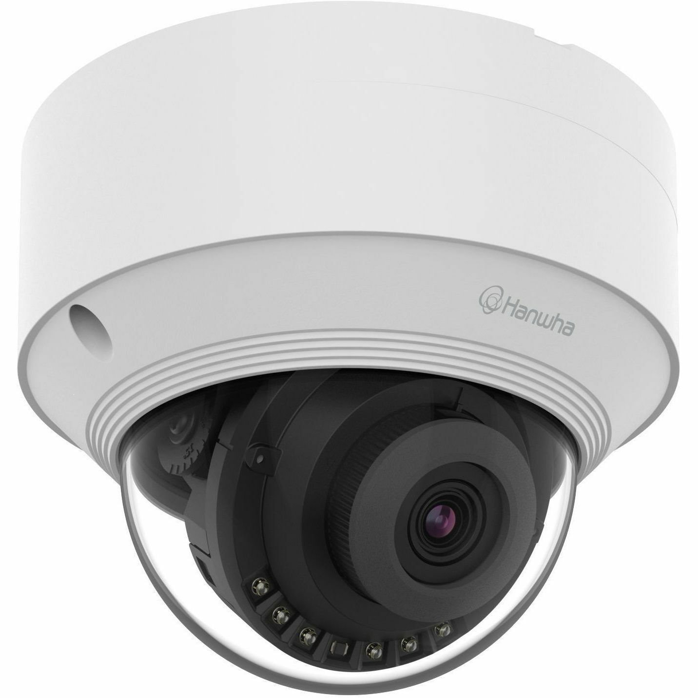 Wisenet QNV-C8013R 5 Megapixel Outdoor Network Camera - Color - Dome - White - TAA Compliant