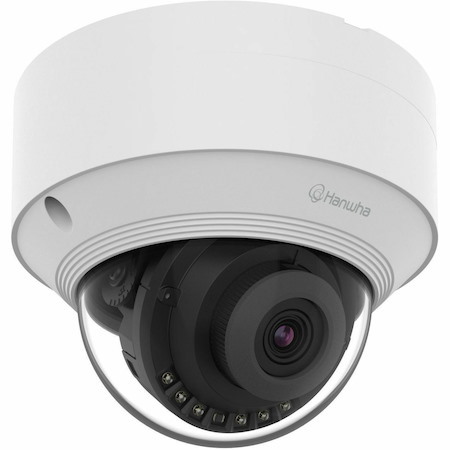 Wisenet QNV-C8013R 5 Megapixel Outdoor Network Camera - Color - Dome - White - TAA Compliant