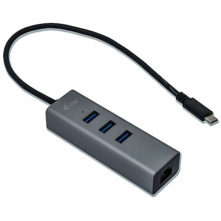 i-tec USB/Ethernet Combo Hub - USB 3.1 Type C - Notebook, Tablet, Desktop - Space Gray