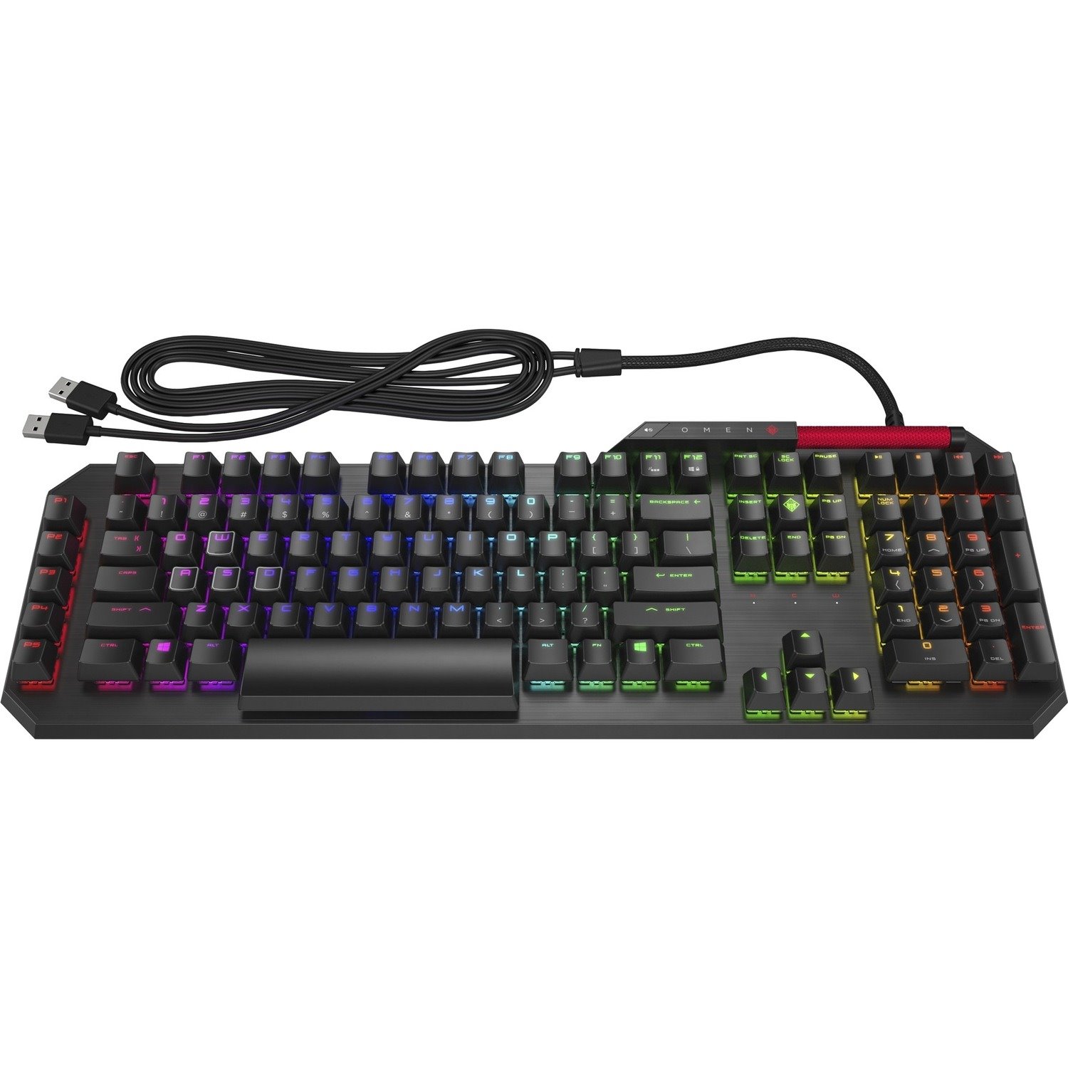 HP OMEN Gaming Keyboard - Cable Connectivity - USB Interface - Black