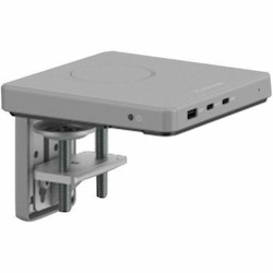 Humanscale M/Connect 3, M/Power Charging Hub, Clamp Mount, Silver