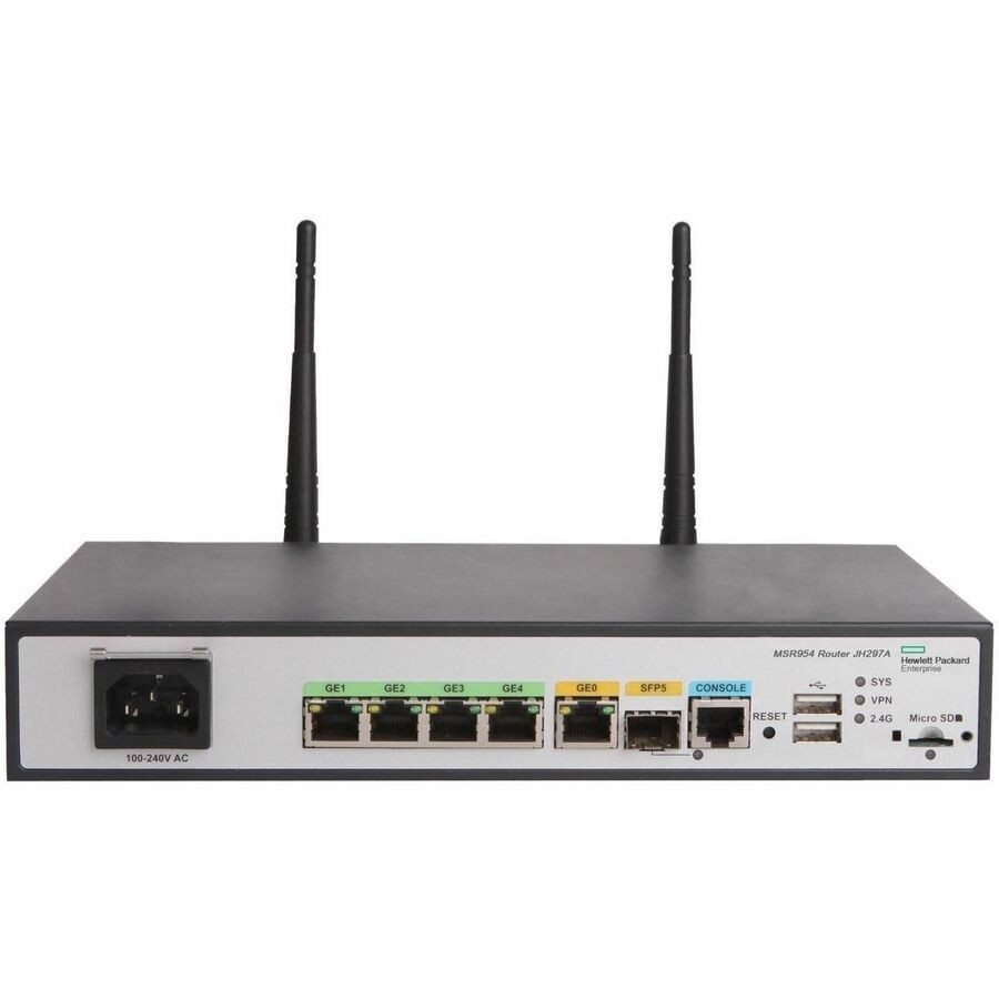 HPE MSR954-W Wi-Fi 4 IEEE 802.11n Ethernet Wireless Router