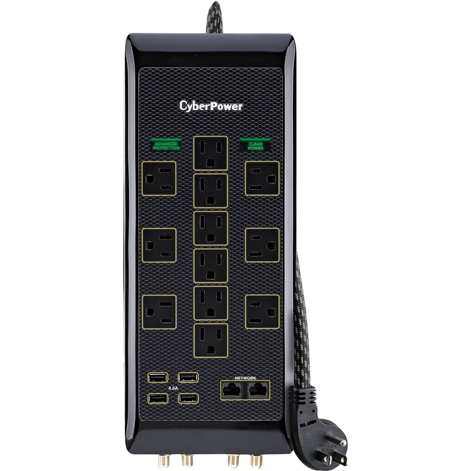 CyberPower PBJ5UC Premium 12 - Outlet Surge Protector with 3480 J Surge Suppression