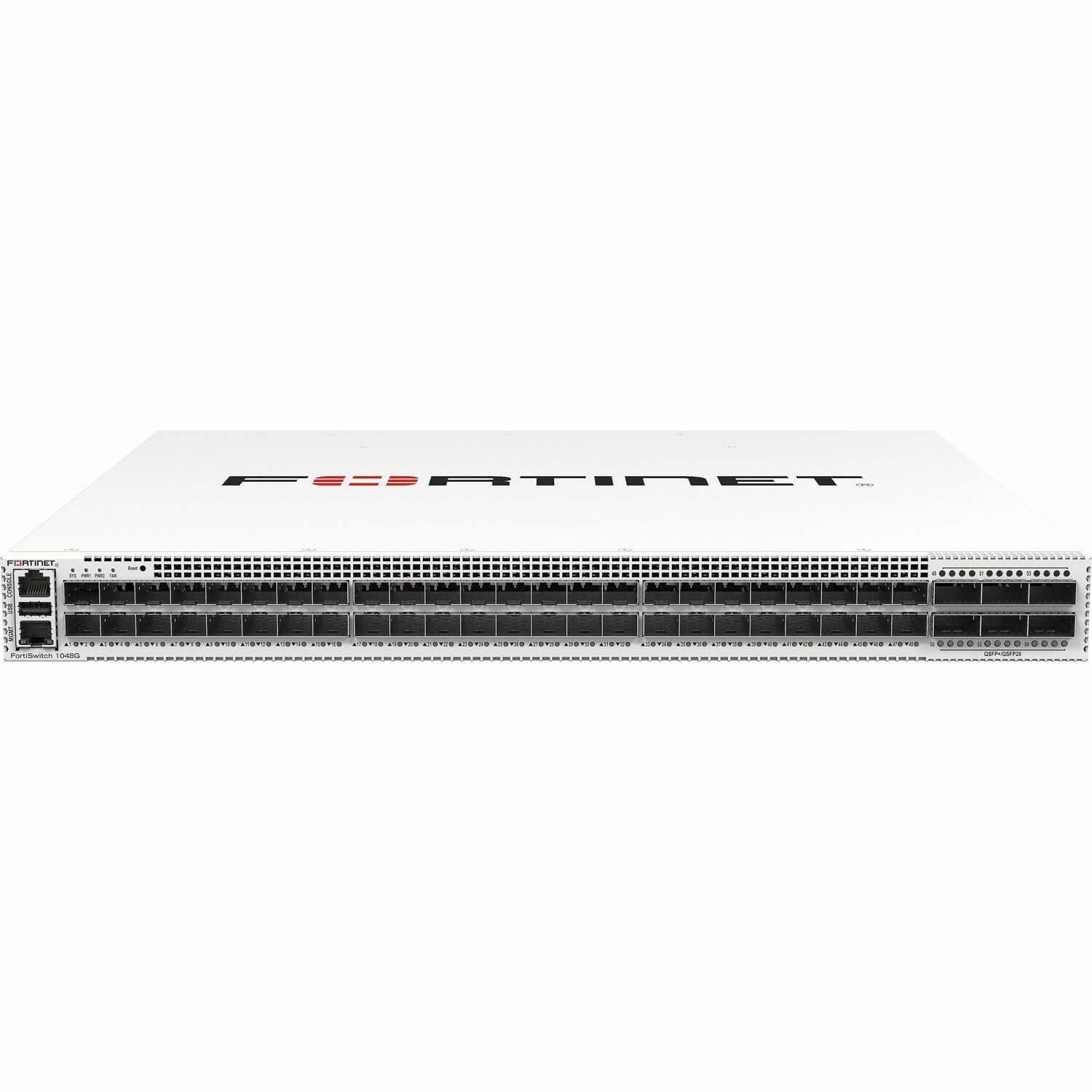 Fortinet FortiSwitch G 1048G Manageable Ethernet Switch - 100 Gigabit Ethernet, 40 Gigabit Ethernet - 100GBase-X, 10GBase-X, 1000Base-X, 40GBase-X, 1000Base-SX/LX