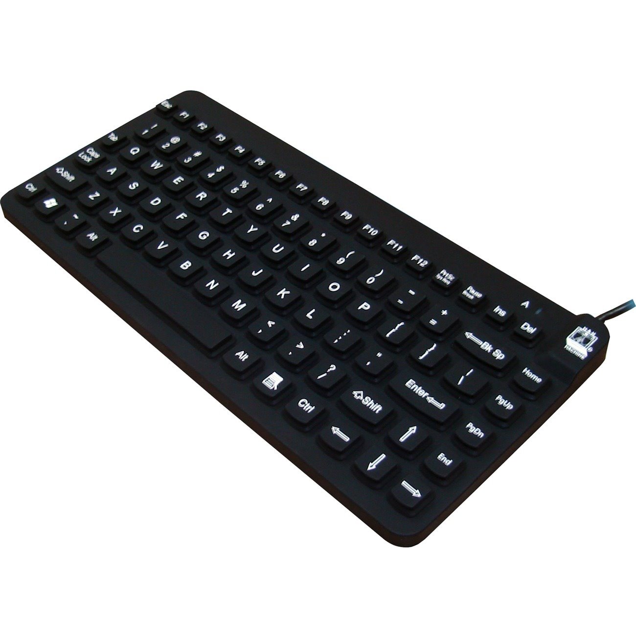 Man & Machine Premium Waterproof Disinfectable Silent 12" Keyboard