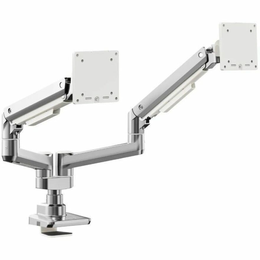 Alogic FLUX Mounting Arm for Monitor, Curved Screen Display, Flat Panel Display - Chrome, White