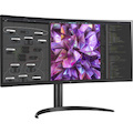 LG Ultrawide 34WQ75C-B 34" Class UW-QHD Curved Screen Gaming LCD Monitor - 21:9 - Textured Black