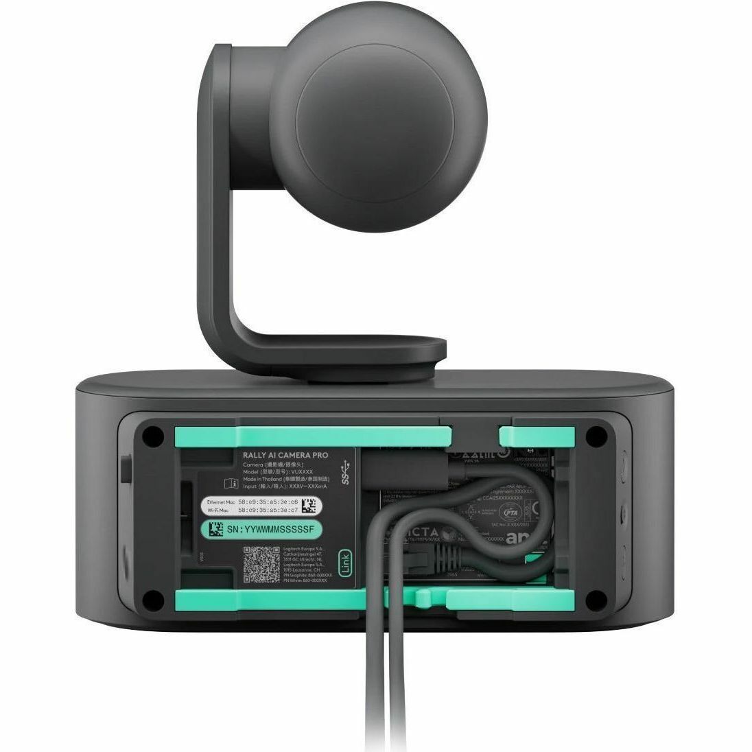 Logitech Rally Video Conferencing Camera - 30 fps - Graphite - USB 3.2 Gen 1