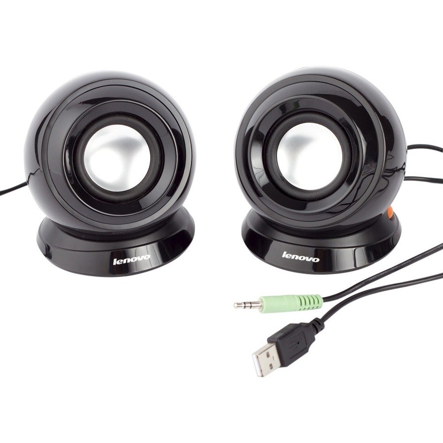 Lenovo M0520 2.0 Speaker System - 2 W RMS - Black