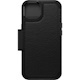 OtterBox Strada Carrying Case (Folio) Apple iPhone 14 Smartphone - Shadow (Black)