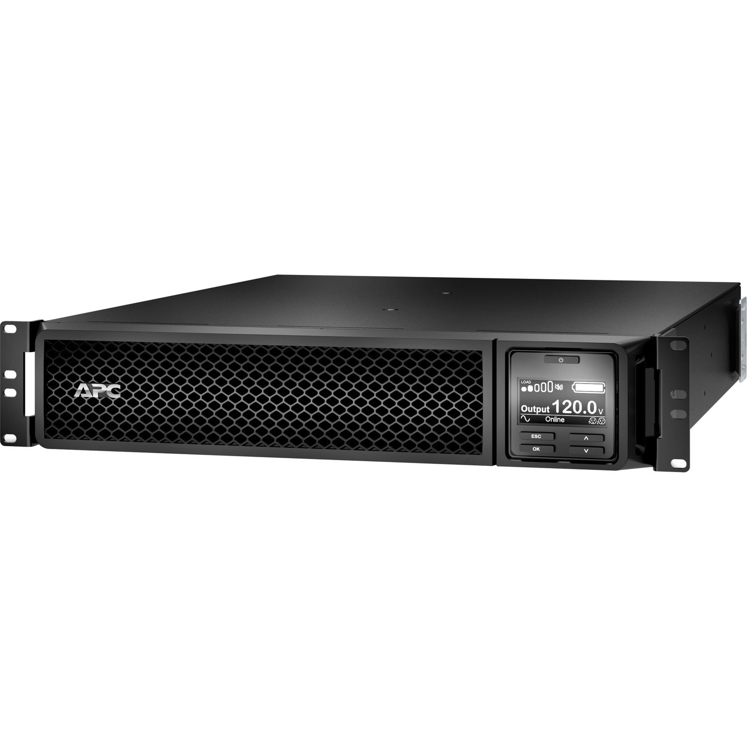 APC Smart-UPS SRT 1500VA, 120V, LCD, rackmount, 2U, 6x NEMA 5-15R outlets