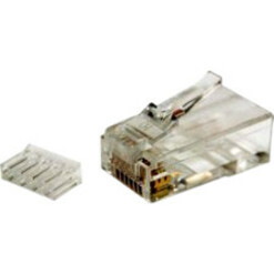 Dynamix Cat 6 RJ-45 Plug 20pc Bag 8P8C 2 Piece Modular Plug (Rounded Solid) 50 Micron