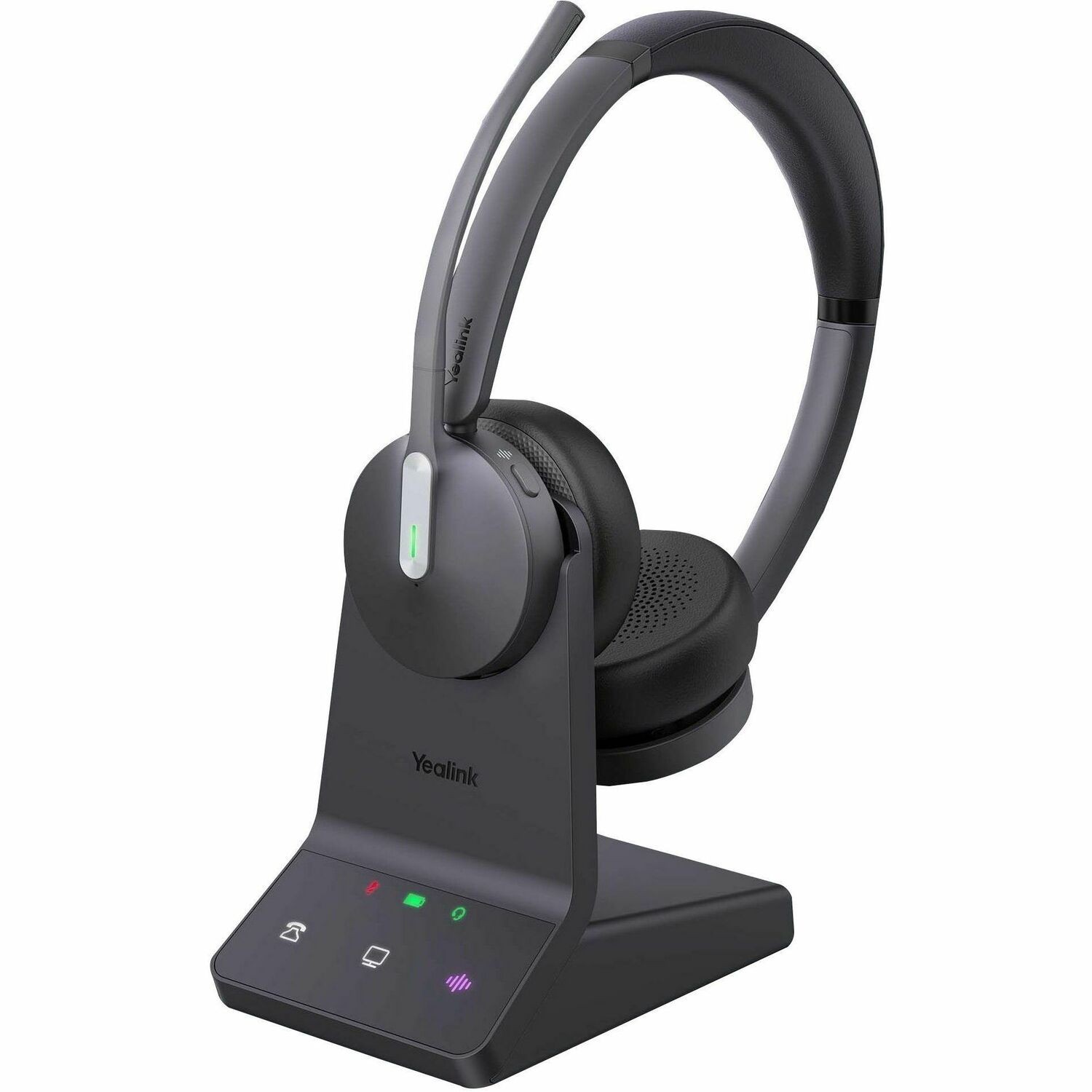 Yealink WH64 Wireless Over-the-head, On-ear Stereo Headset - Black