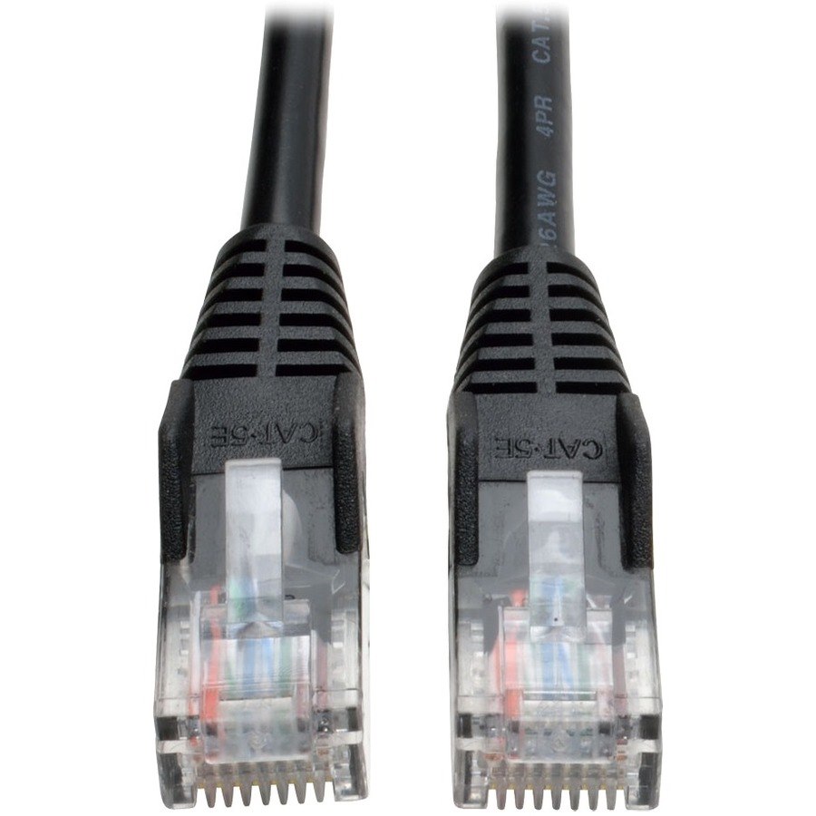 Eaton Tripp Lite Series Cat5e 350 MHz Snagless Molded (UTP) Ethernet Cable (RJ45 M/M), PoE - Black, 14 ft. (4.27 m)