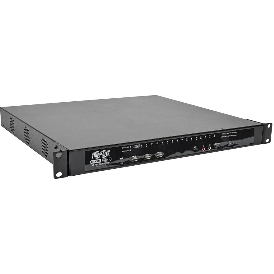 Eaton Tripp Lite Series NetDirector 16-Port Cat5 KVM over IP Switch - Virtual Media, 4 Remote + 1 Local User, 1U Rack-Mount, TAA