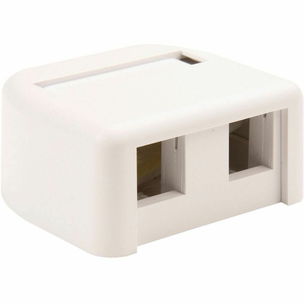 Ortronics TechChoice Mounting Box for Keystone Module, Cable Raceway - White