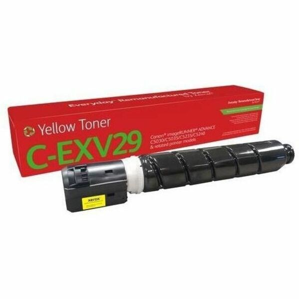 Xerox Everyday Remanufactured Standard Yield Laser Toner Cartridge - Alternative for Canon C-EXV29 (2802B002AB) - Yellow Pack
