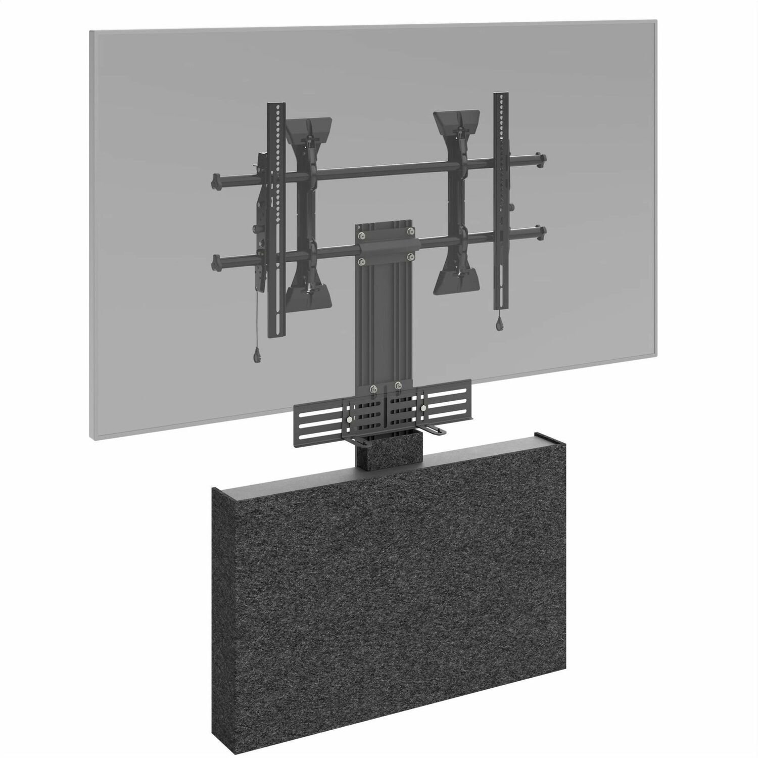 Chief Fusion Storage Cabinet - For Fusion Wall Mount - Black