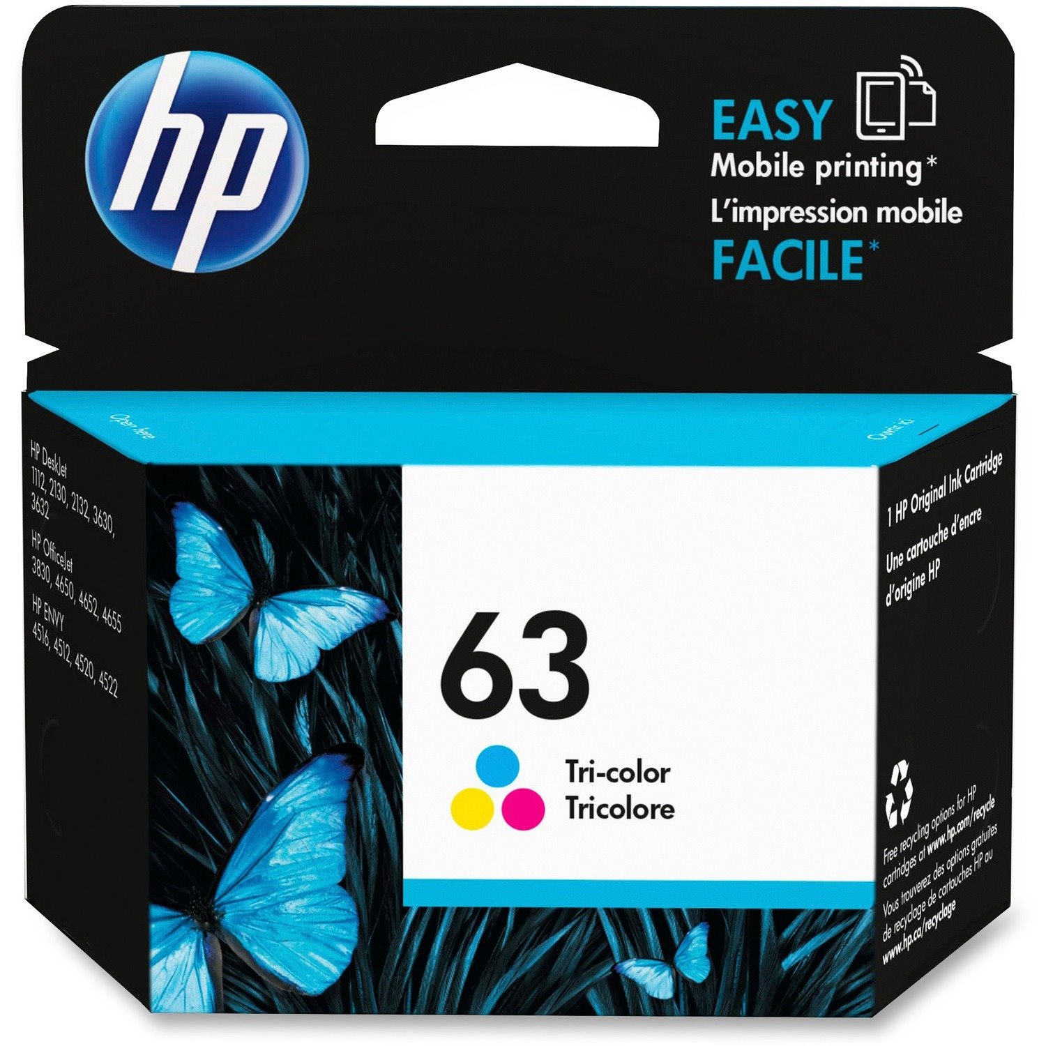 HP 63 Original Ink Cartridge - Single Pack
