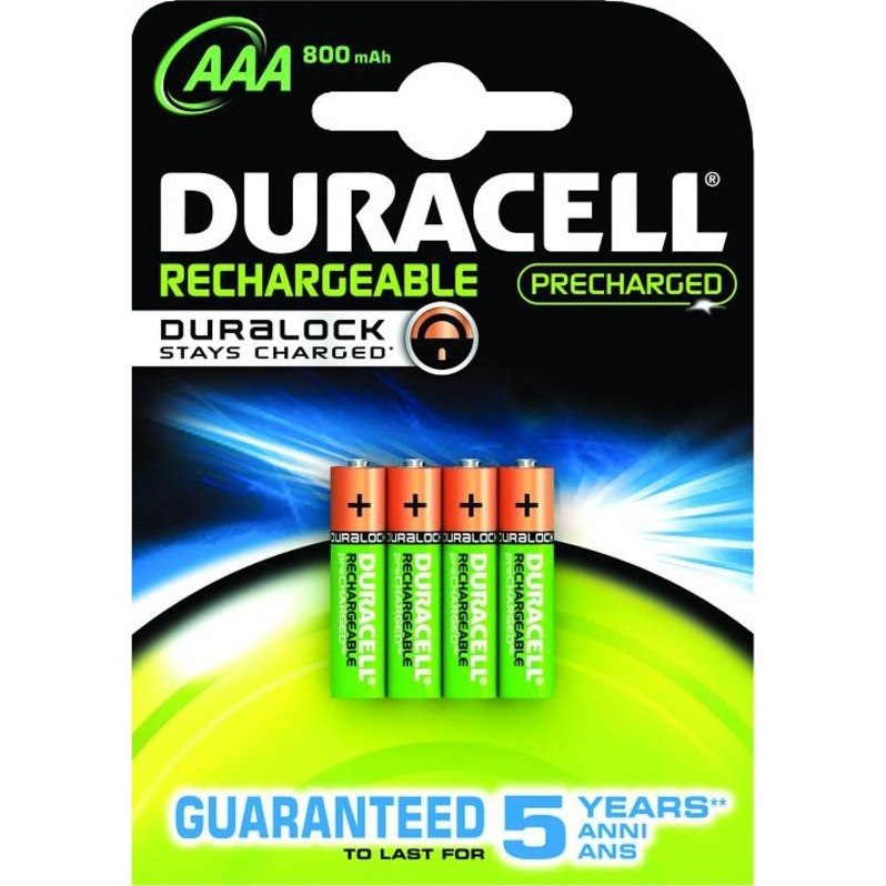 Duracell Battery - Nickel Metal Hydride (NiMH) - 4Pack