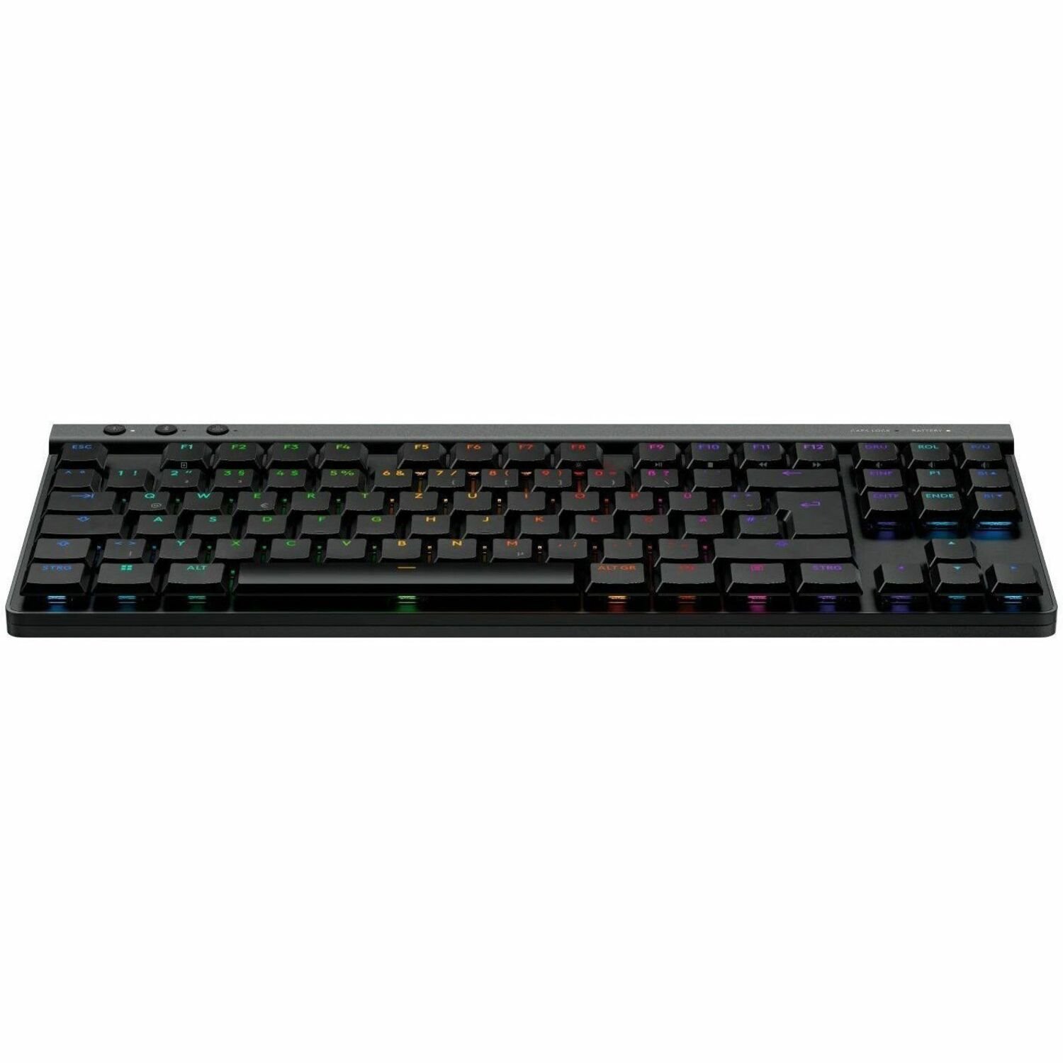 Logitech G G515 LIGHTSPEED TKL Gaming-Tastatur - Kabel/Kabellos Konnektivität - USB Typ-A Schnittstelle - RGB LED - Deutsch - QWERTZ Layout - Schwarz