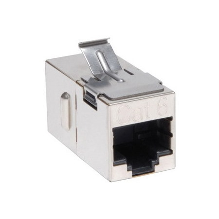 Eaton Tripp Lite Series Cat6 Straight Through Modular Shielded In-line Snap-in Coupler (RJ45 F/F), TAA