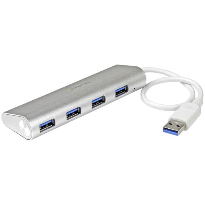 StarTech.com 4-Port USB Hub, USB A to 4x USB-A Ports, USB 5Gbps, Bus-Powered, Portable Laptop USB 3.0 Hub