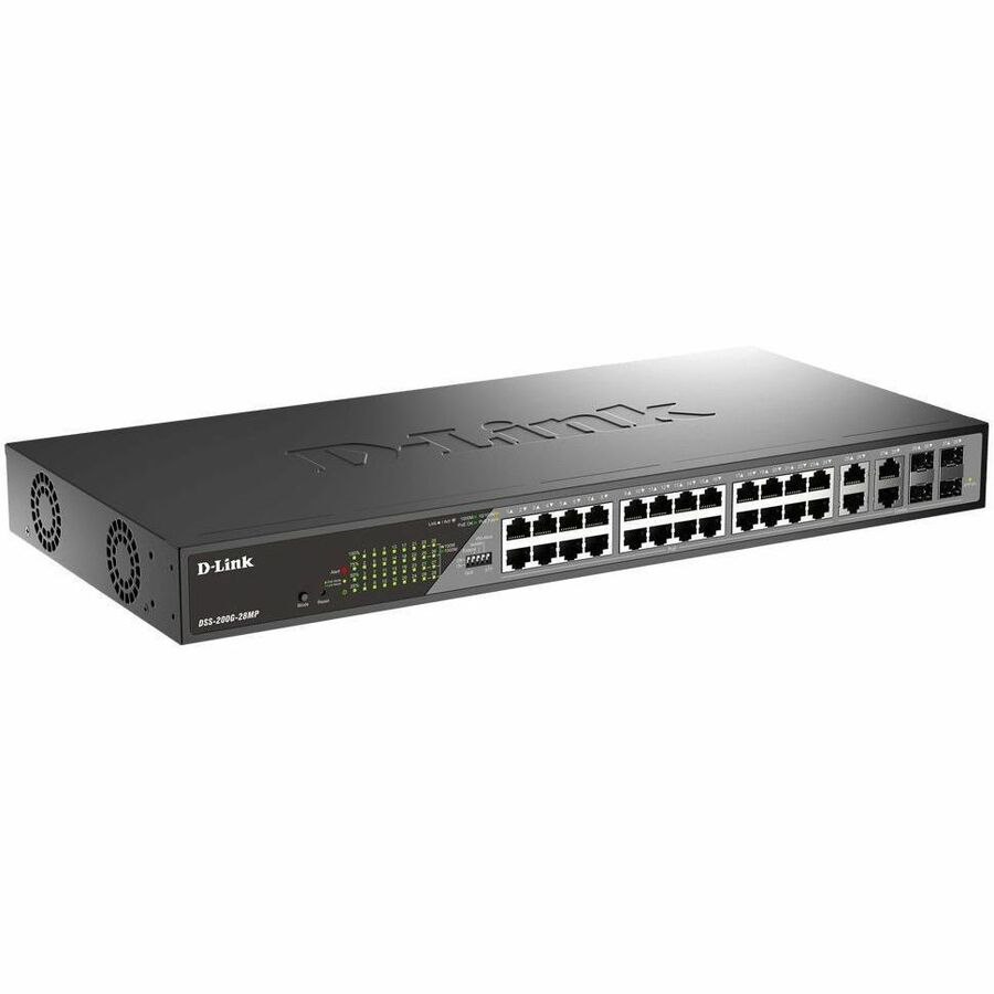 D-Link DSS-200G DSS-200G-28MP 28 Ports Ethernet Switch - Gigabit Ethernet - 10/100/1000Base-T, 1000Base-X