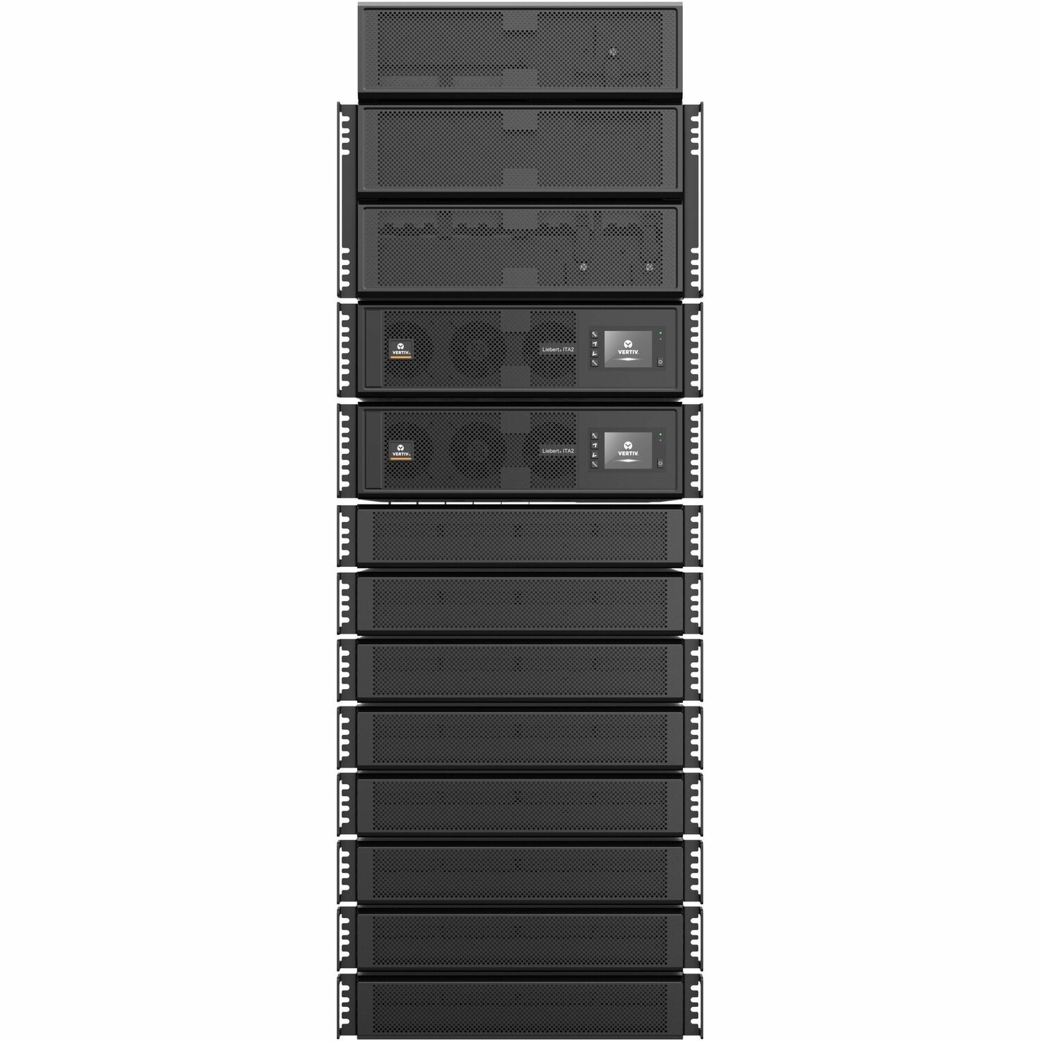 Vertiv Liebert ITA2 UPS - 30kVA/30kW 2+0 Parallel; 400VAC (240VAC) 3-phase 4 Wire w/ Unity Card, 2 pair of VRLA battery (ITA2-60KRT400V31UPN)