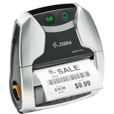 Zebra ZQ320 Plus Mobile Direct Thermal Printer - Monochrome - Label/Receipt Print - Bluetooth - Near Field Communication (NFC) - Battery Included - With Cutter