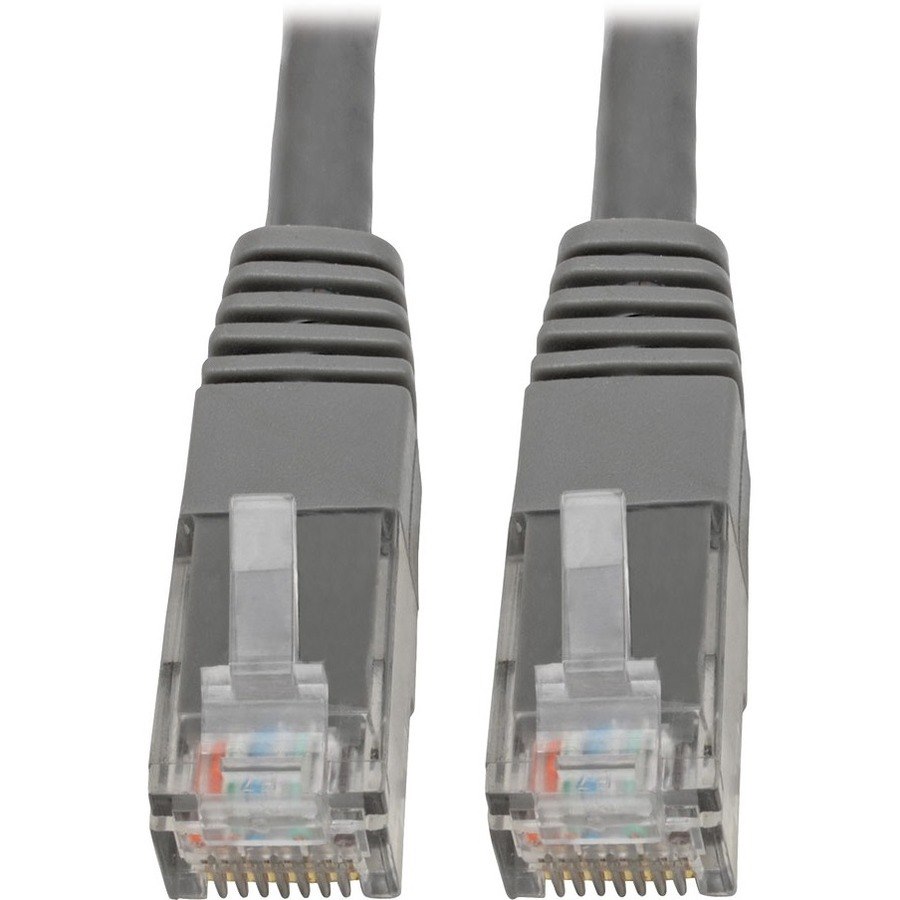 Eaton Tripp Lite Series Cat6 Gigabit Molded (UTP) Ethernet Cable (RJ45 M/M), PoE, Gray, 50 ft. (15.24 m)