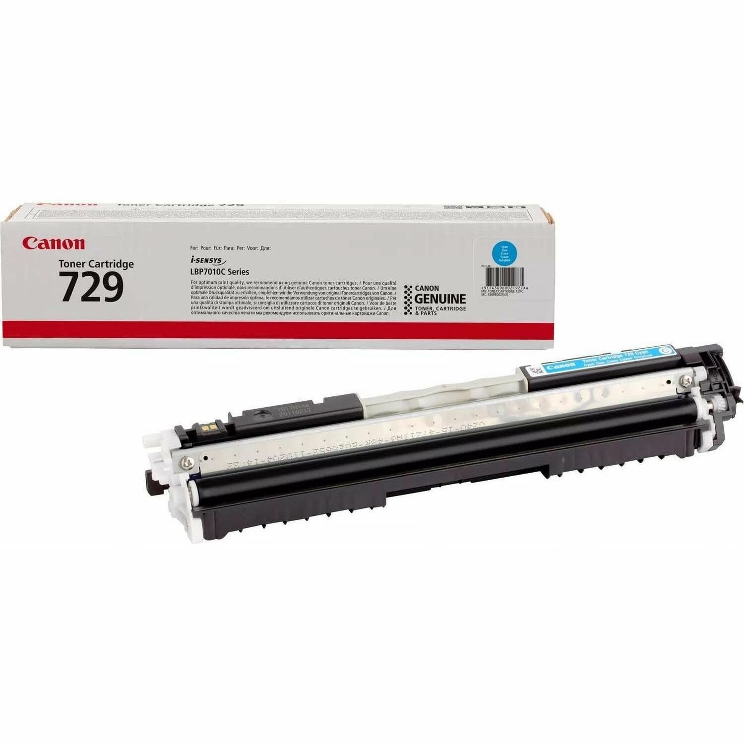Canon 729C Original Laser Toner Cartridge - Cyan - 1 Pack