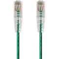 Monoprice SlimRun Cat6 28AWG UTP Ethernet Network Cable, 10ft Green