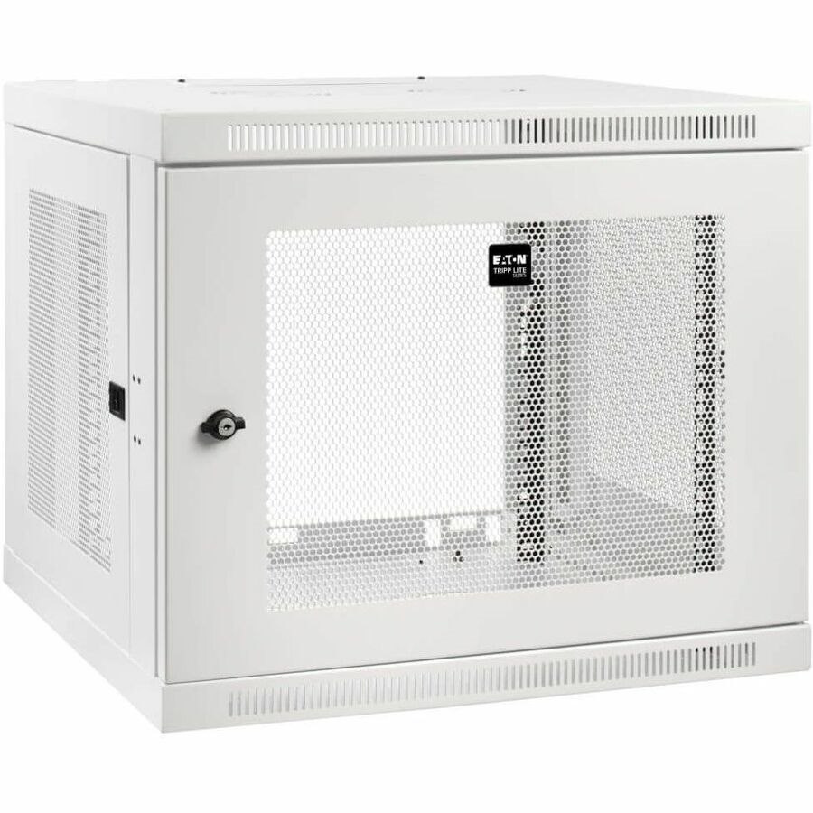 Eaton Tripp Lite Series SmartRack 9U Low-Profile Switch-Depth-Plus Wall-Mount Mini Rack Enclosure, White