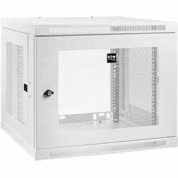 Eaton Tripp Lite Series SmartRack 9U Low-Profile Switch-Depth-Plus Wall-Mount Mini Rack Enclosure, White