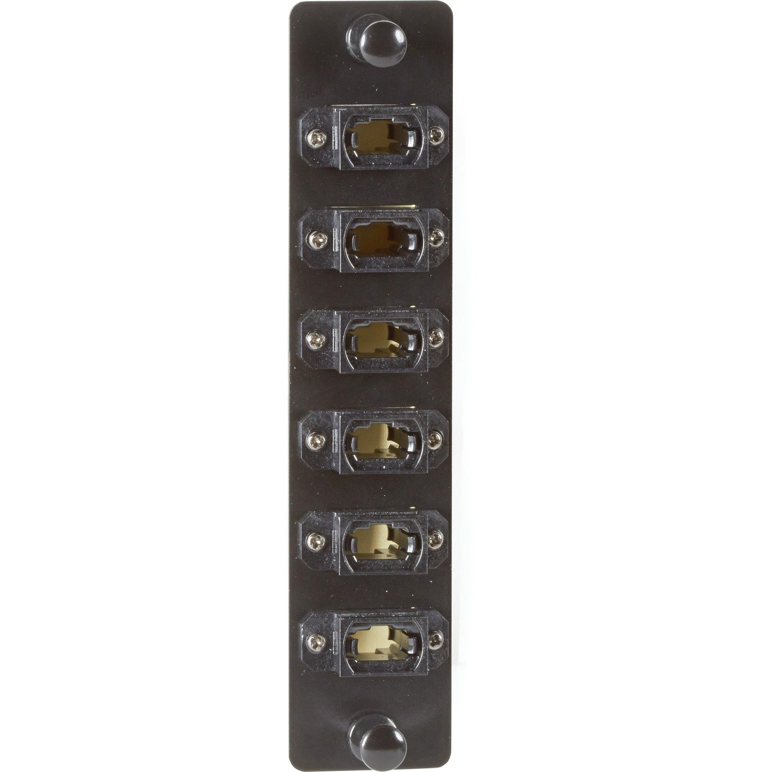 Black Box High-Density Adapter Panel, (6) MTP-style MPO Connectors, Black