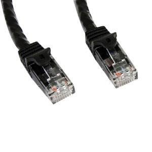 StarTech.com 75ft CAT6 Ethernet Cable - Black Snagless Gigabit - 100W PoE UTP 650MHz Category 6 Patch Cord UL Certified Wiring/TIA