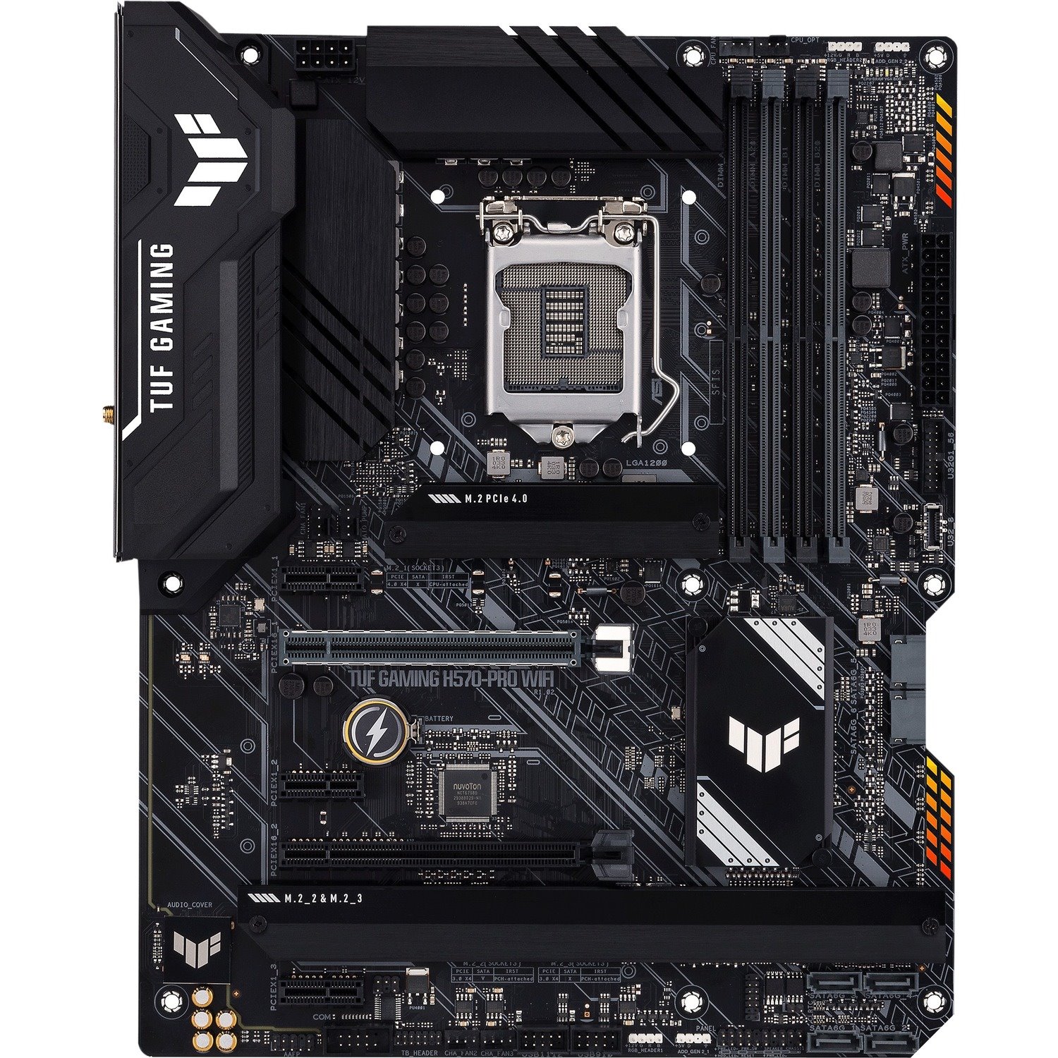 TUF GAMING H570-PRO WIFI Desktop Motherboard - Intel H570 Chipset - Socket LGA-1200 - Intel Optane Memory Ready - ATX